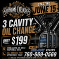 3 CAVITY OIL CHANGE
